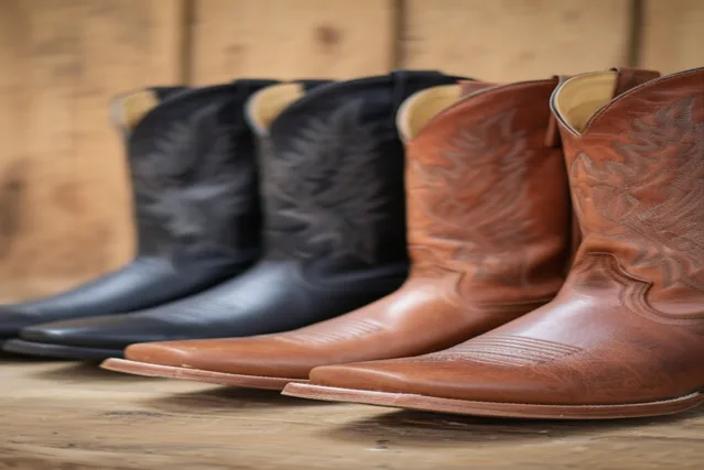 black vs brown cowboy boots
